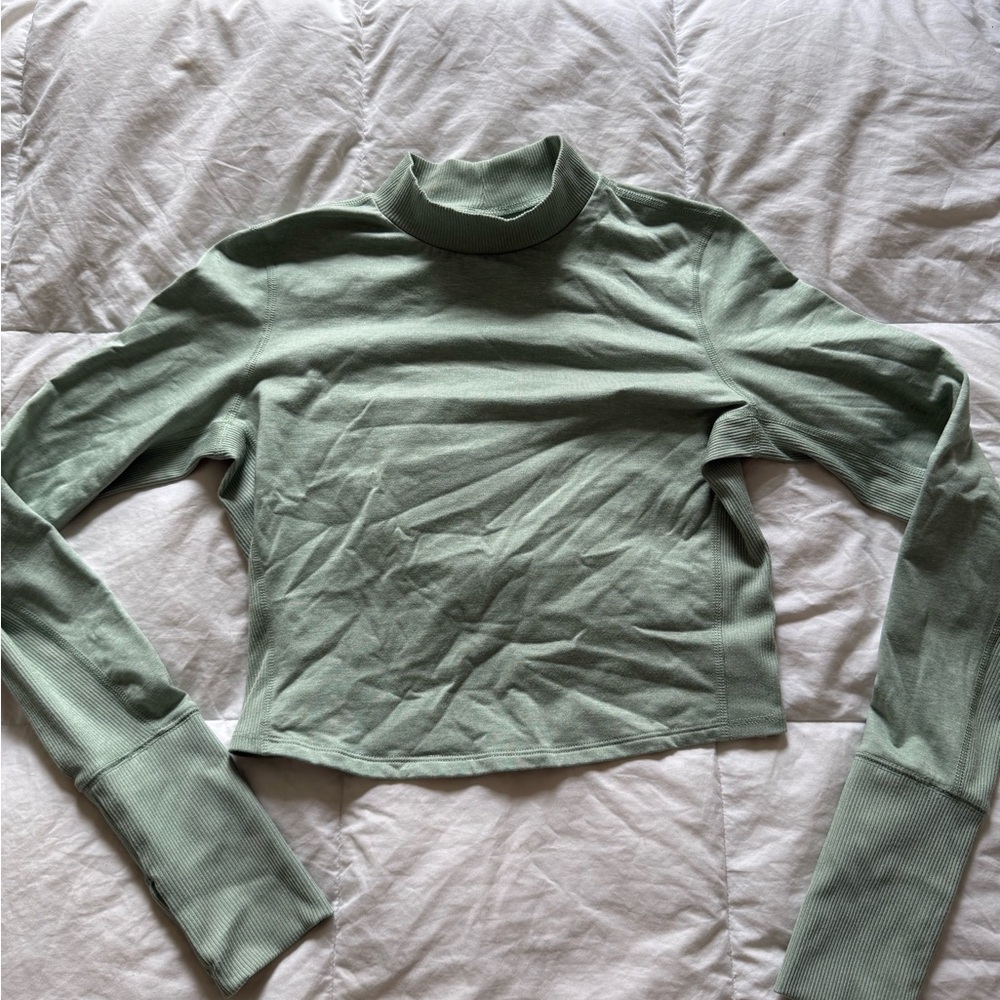 Target Sage Green Long Sleeve Turtleneck